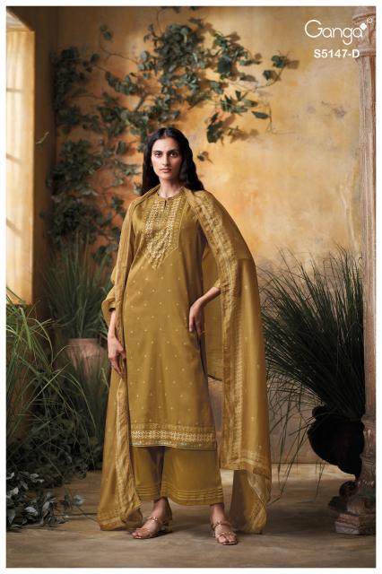 Ganga yuvika 5147 lavina dress material wholesale
